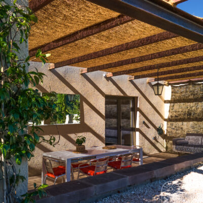 Toile en fibre de coco pour pergola