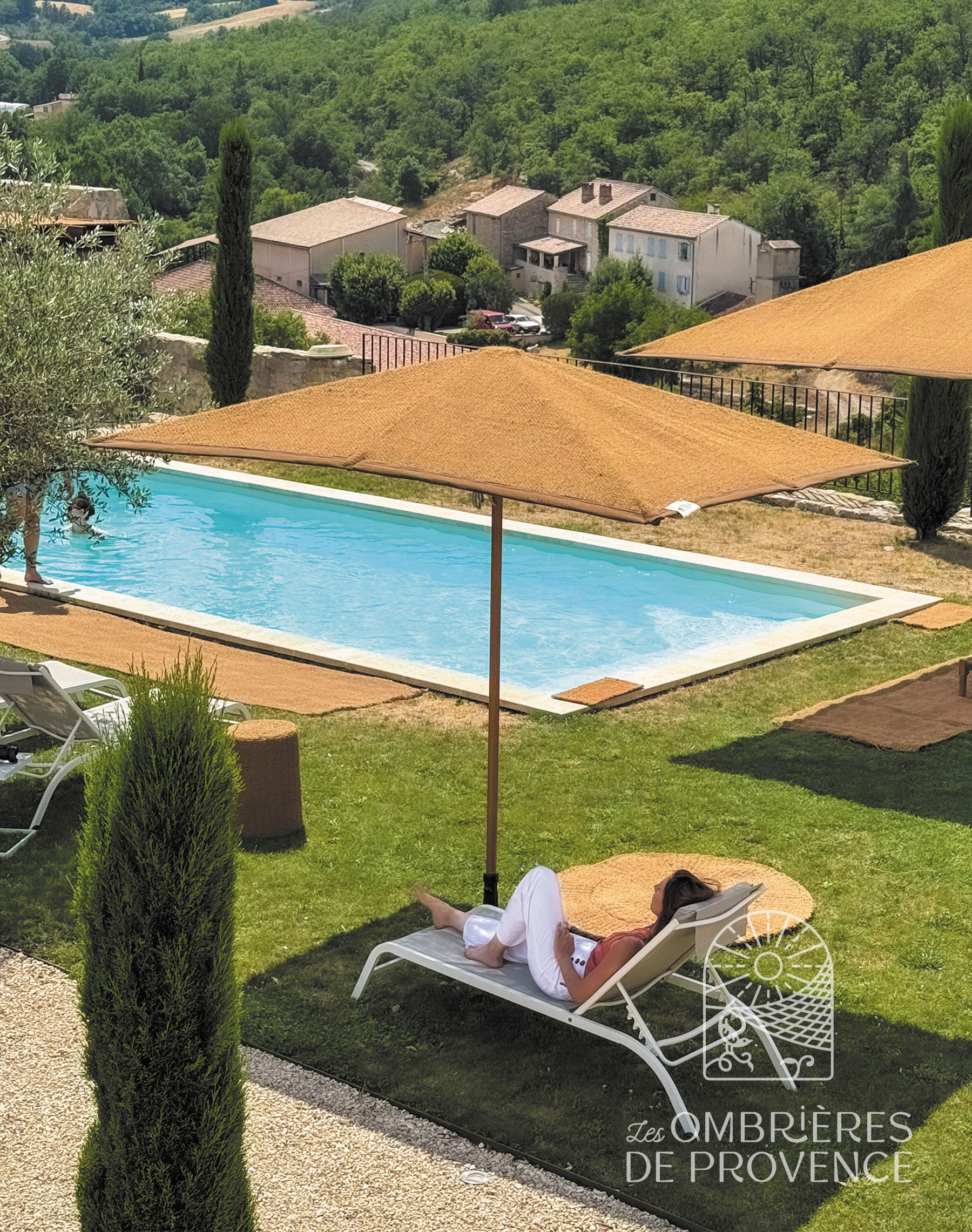 Rectangular parasol on pole - Image 3