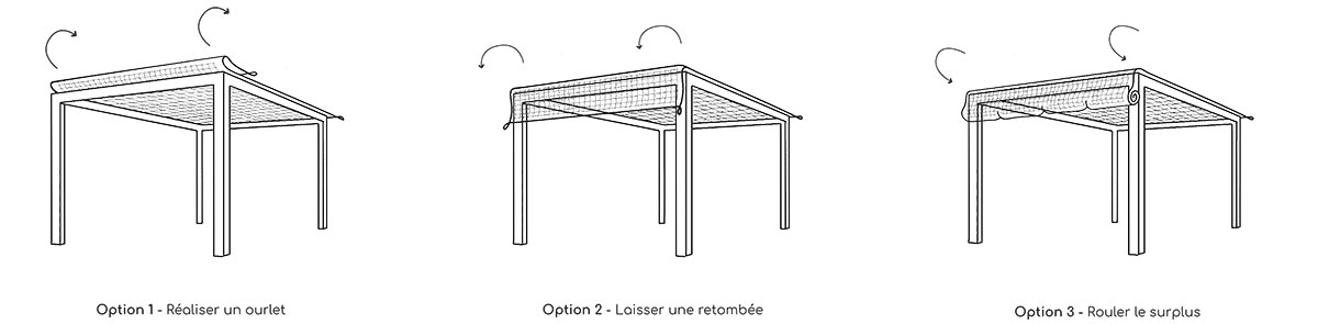 Surplus toile ombrage pergola
